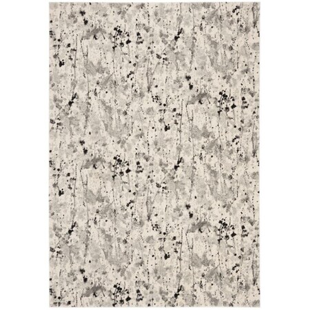 Safavieh 5 ft. 1 in. x 7 ft. 6 in. Evoke Rectangle Power Loomed Rug Ivory & Grey EVK284F-5
